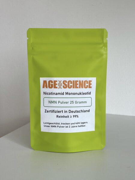 NMN pulver 25 gram Age-Science Udsalg Tyskland Nikotinamid Mononukleotid